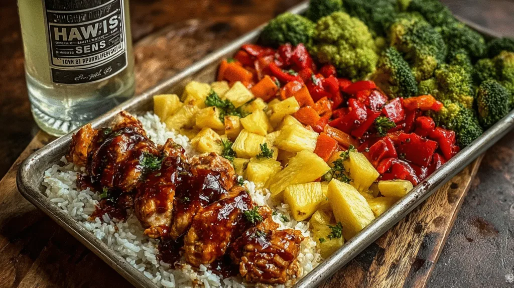 Hawaiian Chicken Sheet Pan A Flavorful