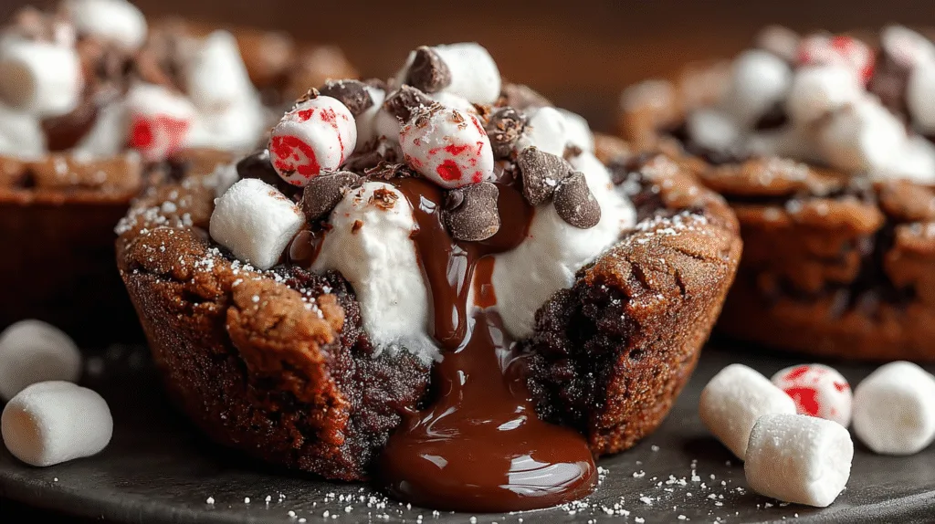 Hot Chocolate Cookie Cups