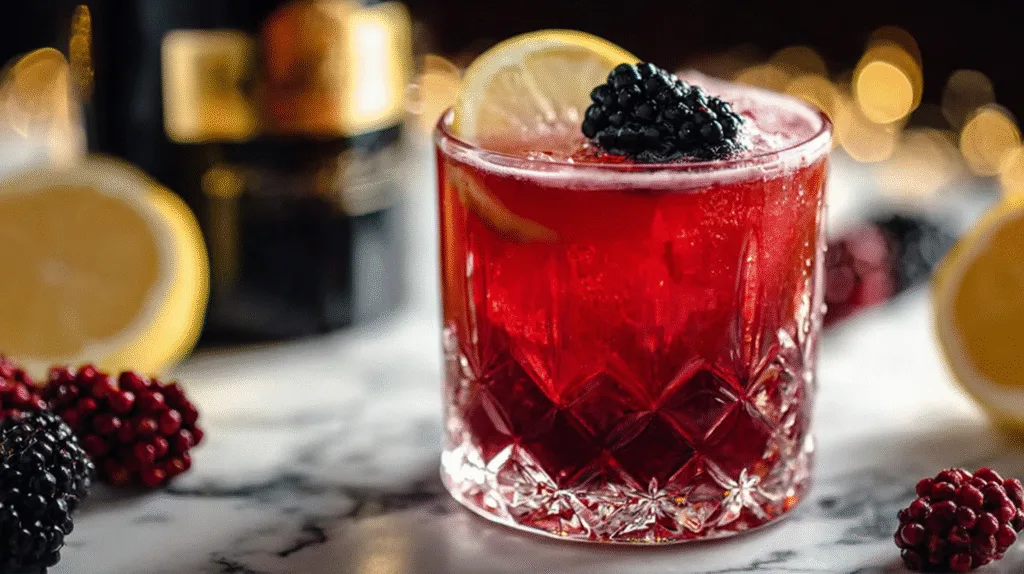 Merry Berry Bourbon Cocktail