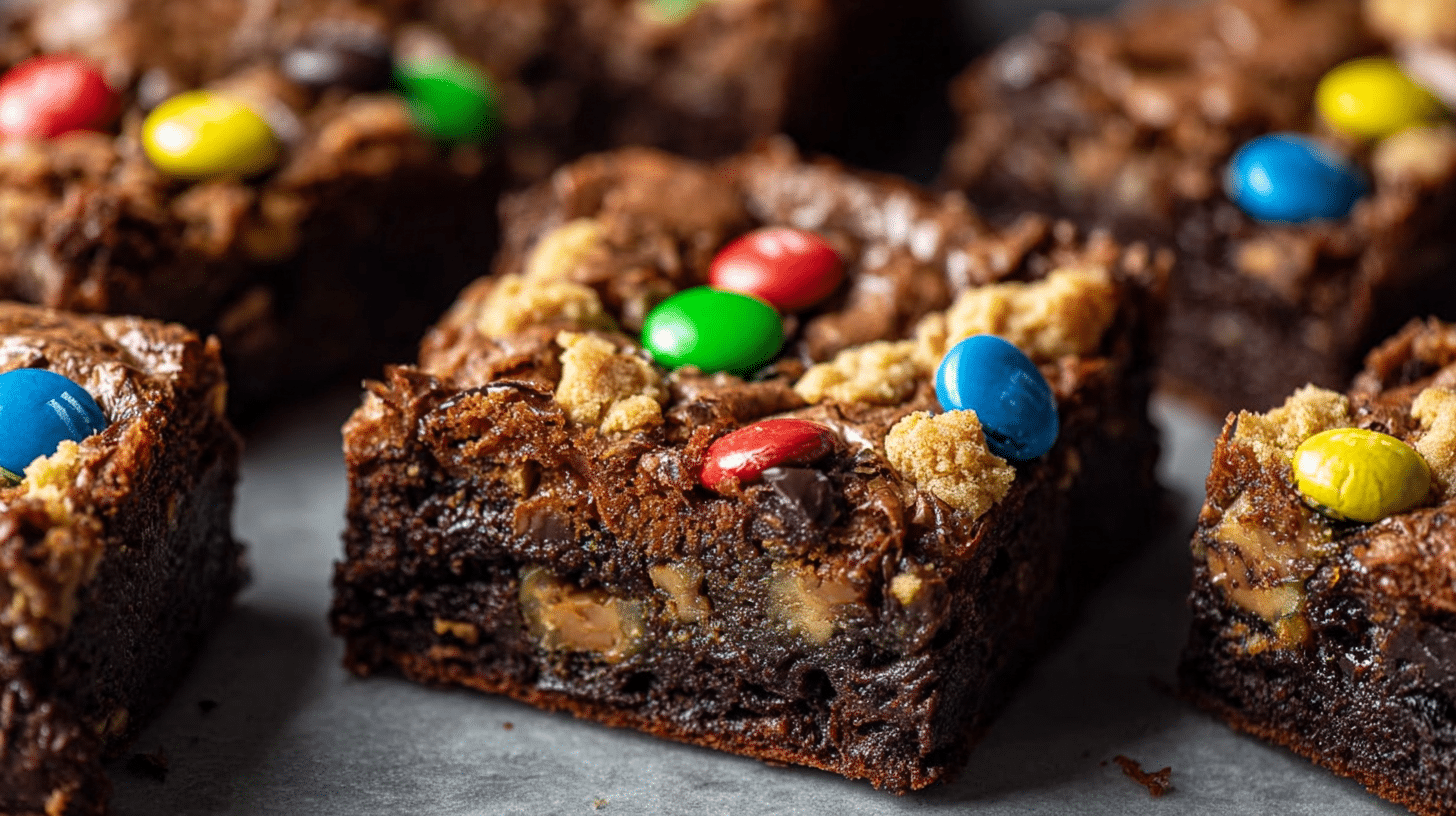 Monster Cookie Fudgy Brownies Recipe