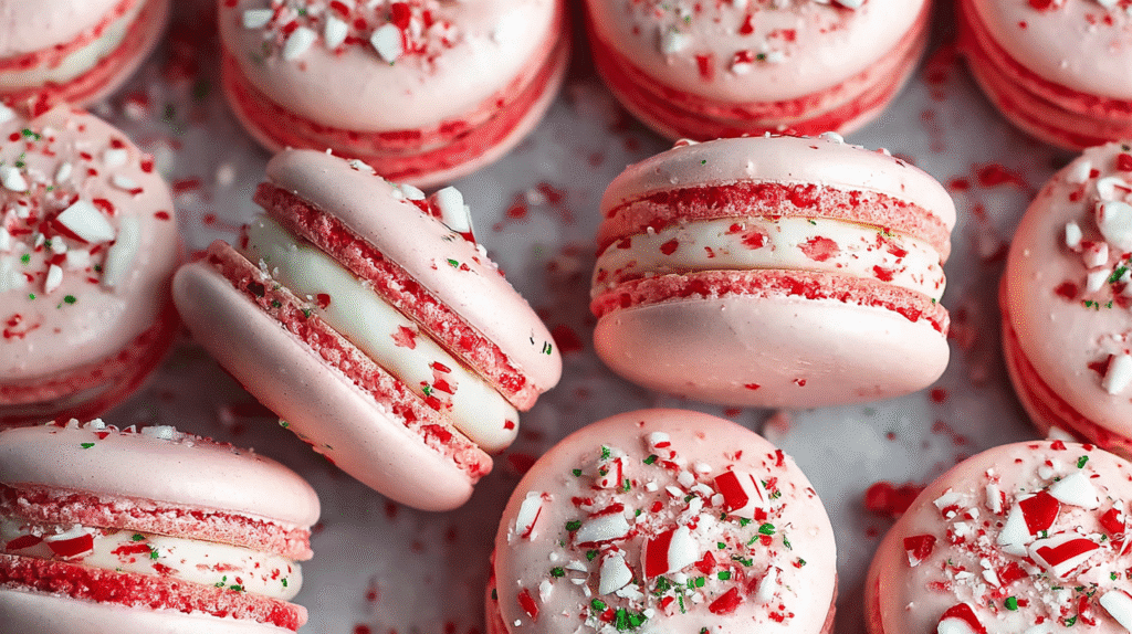 Peppermint Macarons