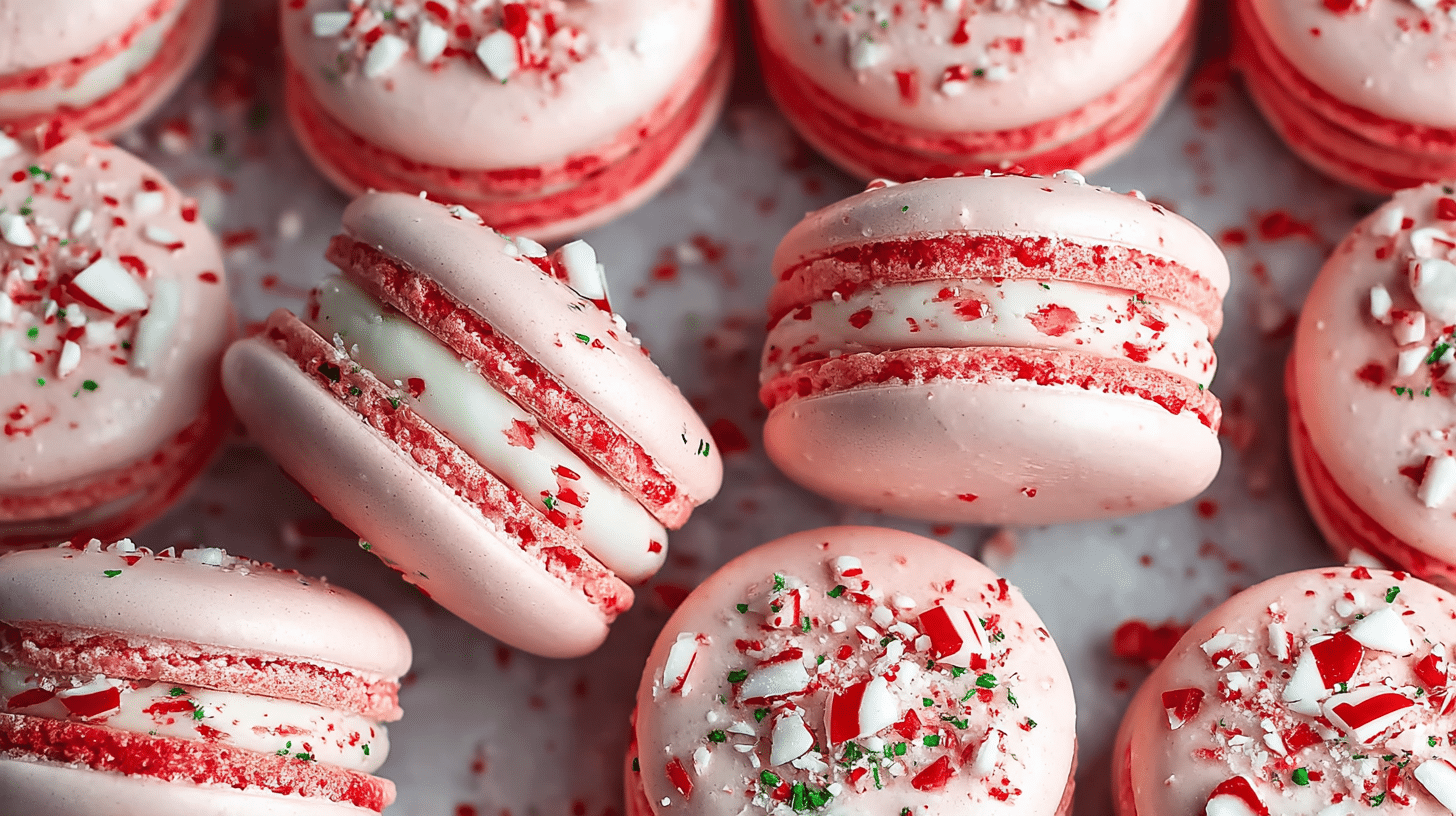 Peppermint Macarons
