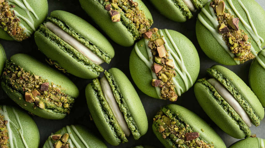 Pistachio Macarons