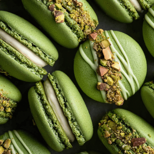 Pistachio Macarons