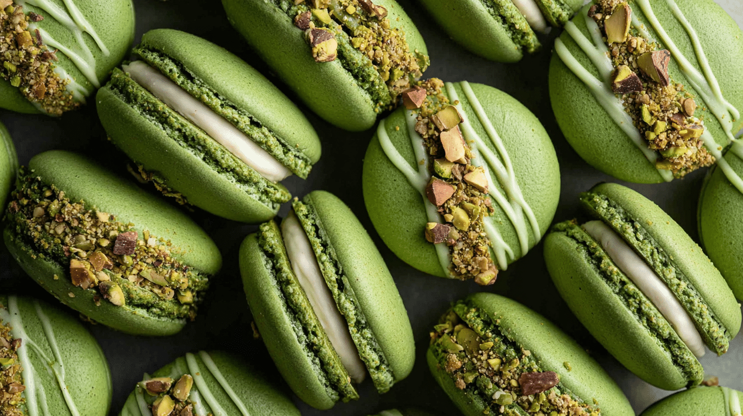 Pistachio Macarons