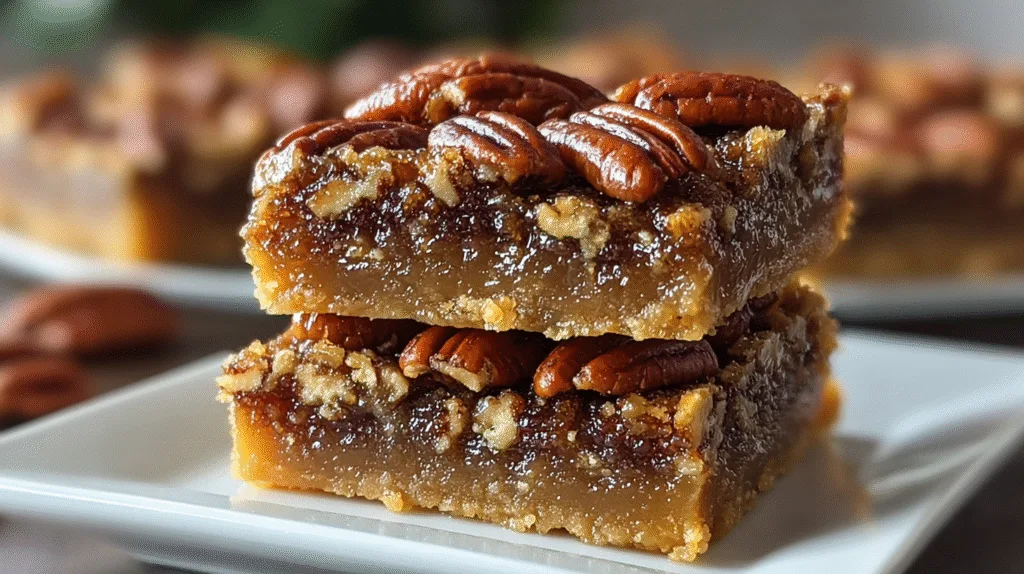 Quick Homemade Pecan Pie Bars