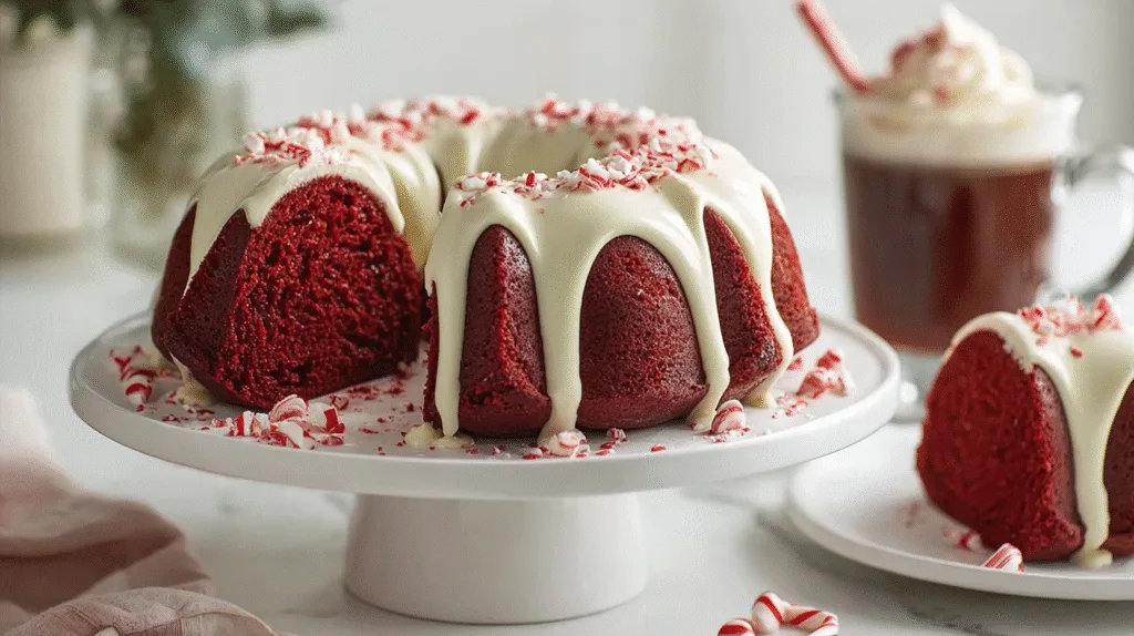 Red Velvet Bundt Cake with Cream Cheese Glaze