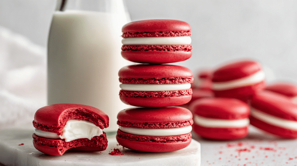 Red Velvet Macarons