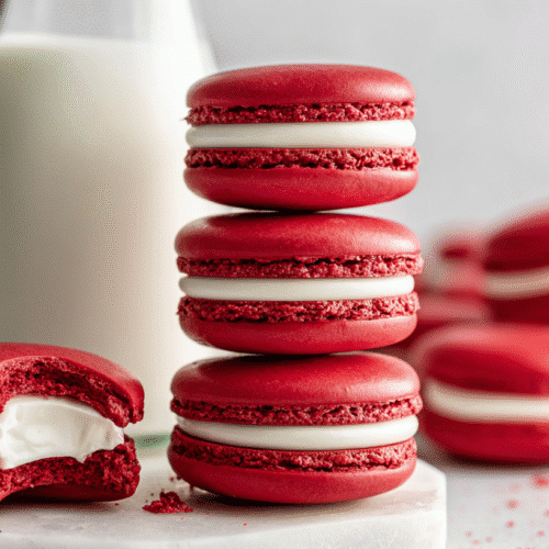 Red Velvet Macarons