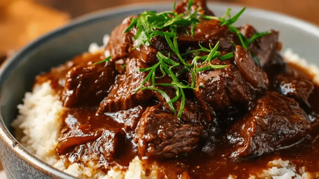 Slow Cooker Beef Manhattan