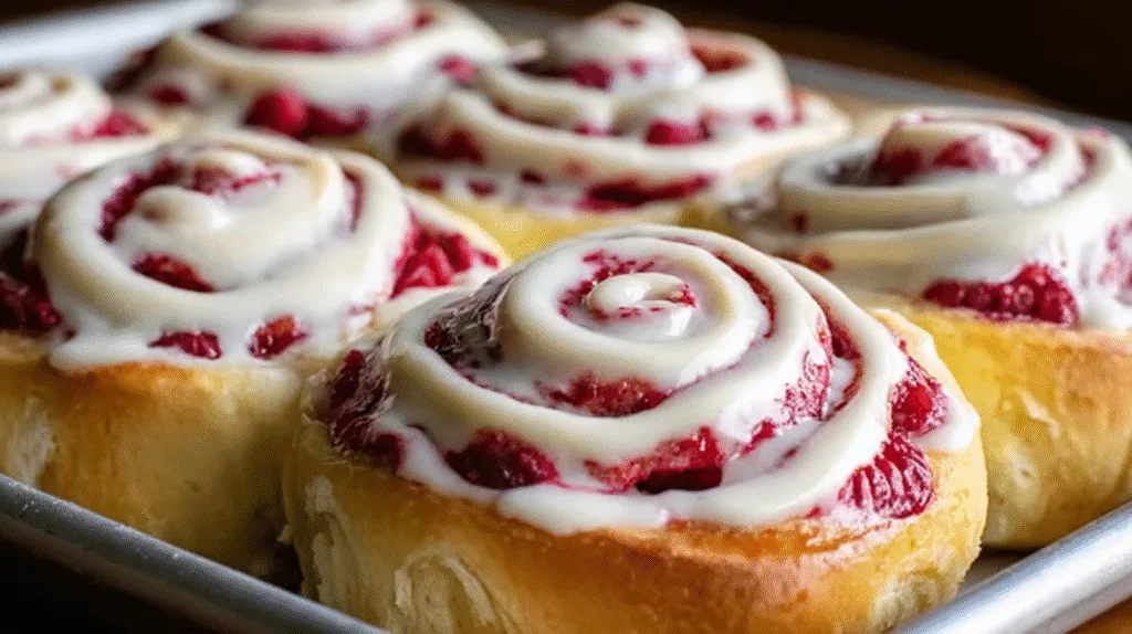 Sourdough Raspberry Lemon Rolls
