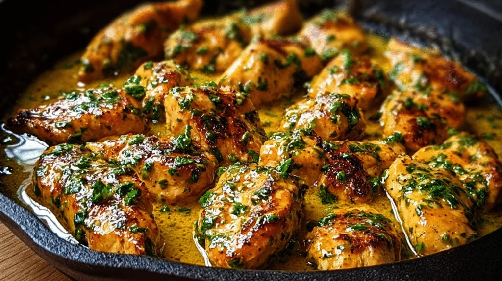 Texas Roadhouse-Style Garlic Butter Chicken Skillet