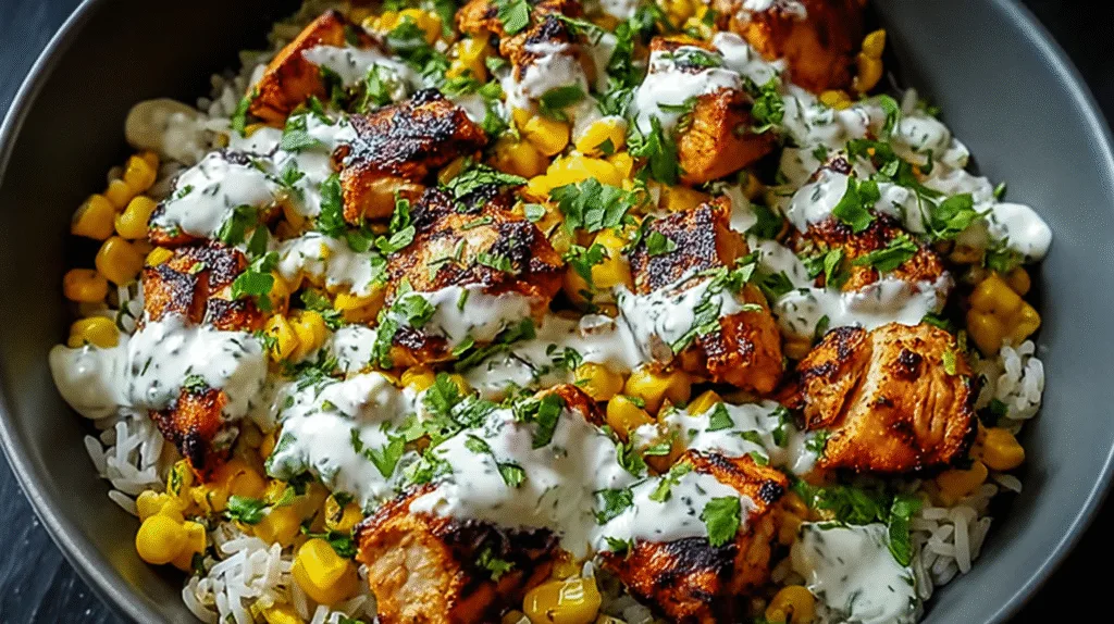 Best Sticky Chicken Rice Bowl