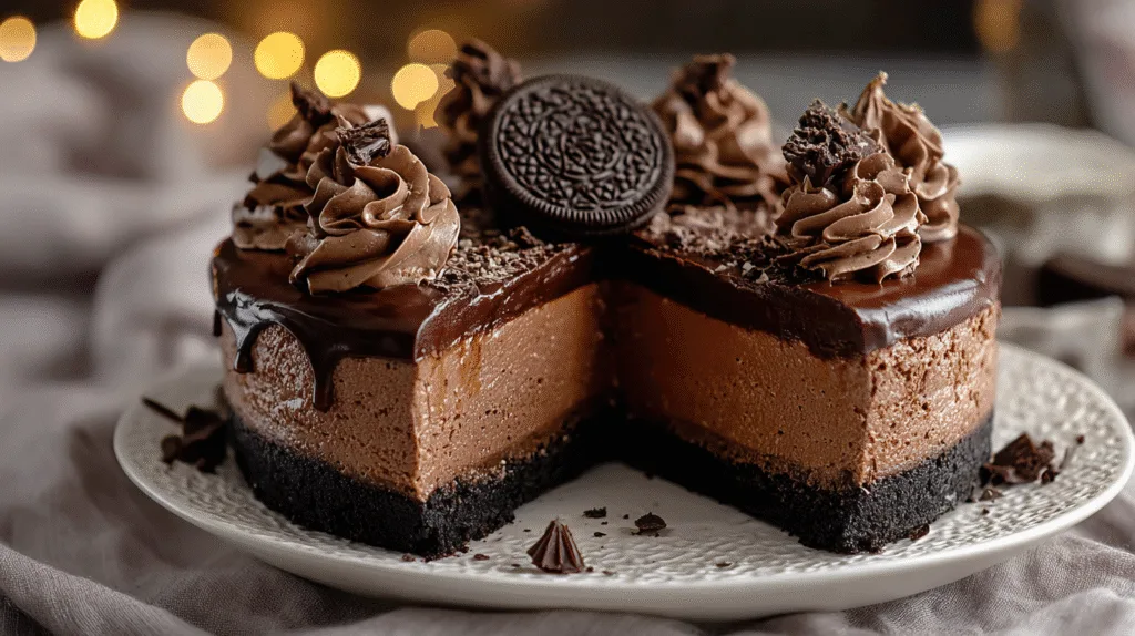 Chocolate Fudge Truffle Cheesecake