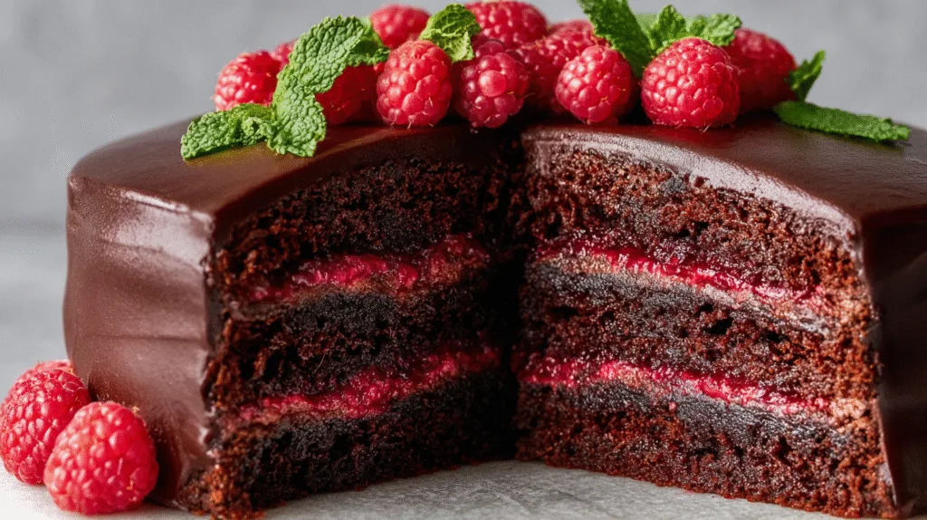 Chocolate Raspberry Cake