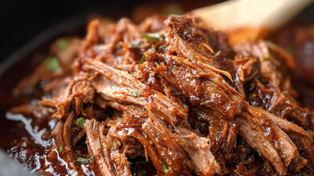 Easy Slow-Cooker Pulled beef for Tender beef Perfection