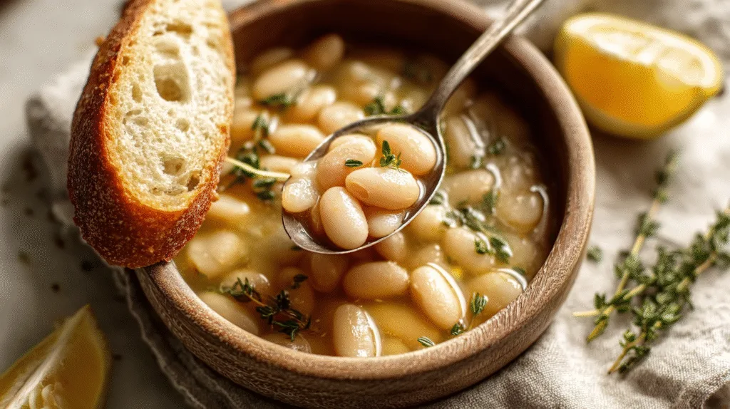 Irresistible Creamy White Beans with Parmesan and Lemon