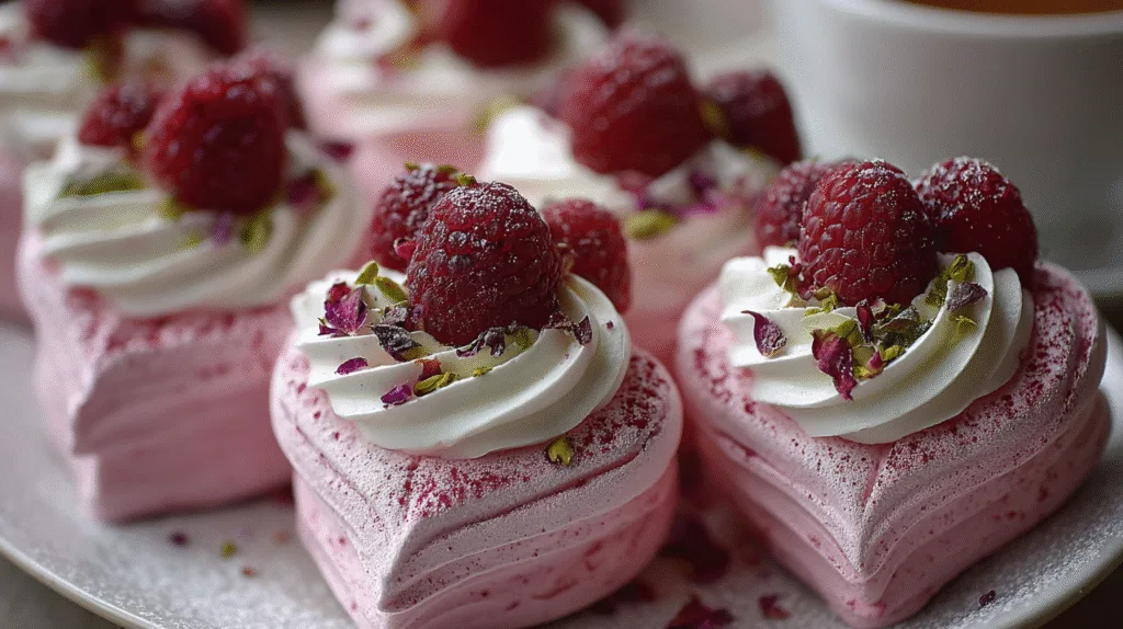 Roseberry Velvet Pavlova Hearts