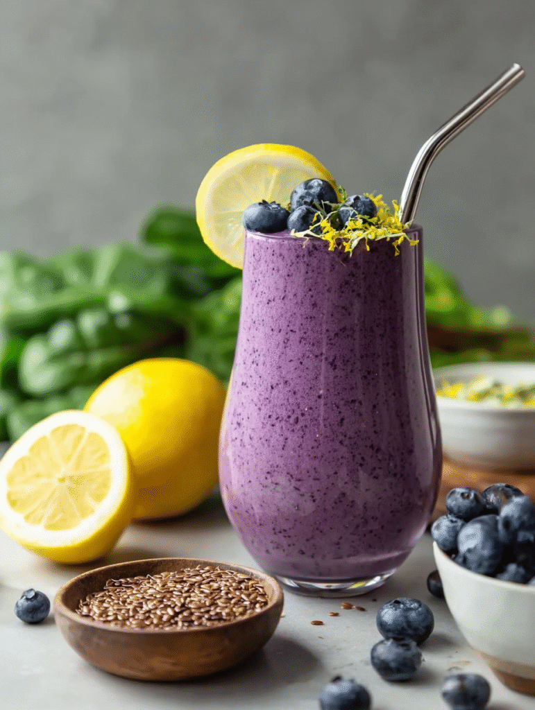 Anti-Inflammatory Lemon Blueberry Smoothie