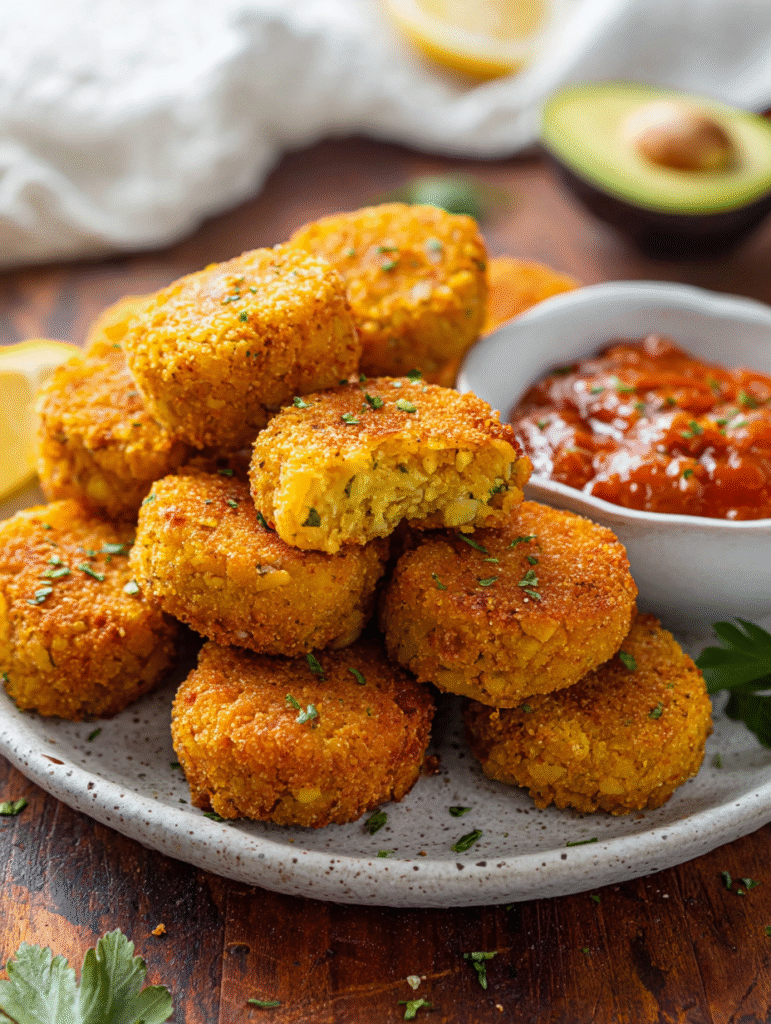 Chickpea Nuggets (Crispy, Healthy & Easy Homemade Recipe)