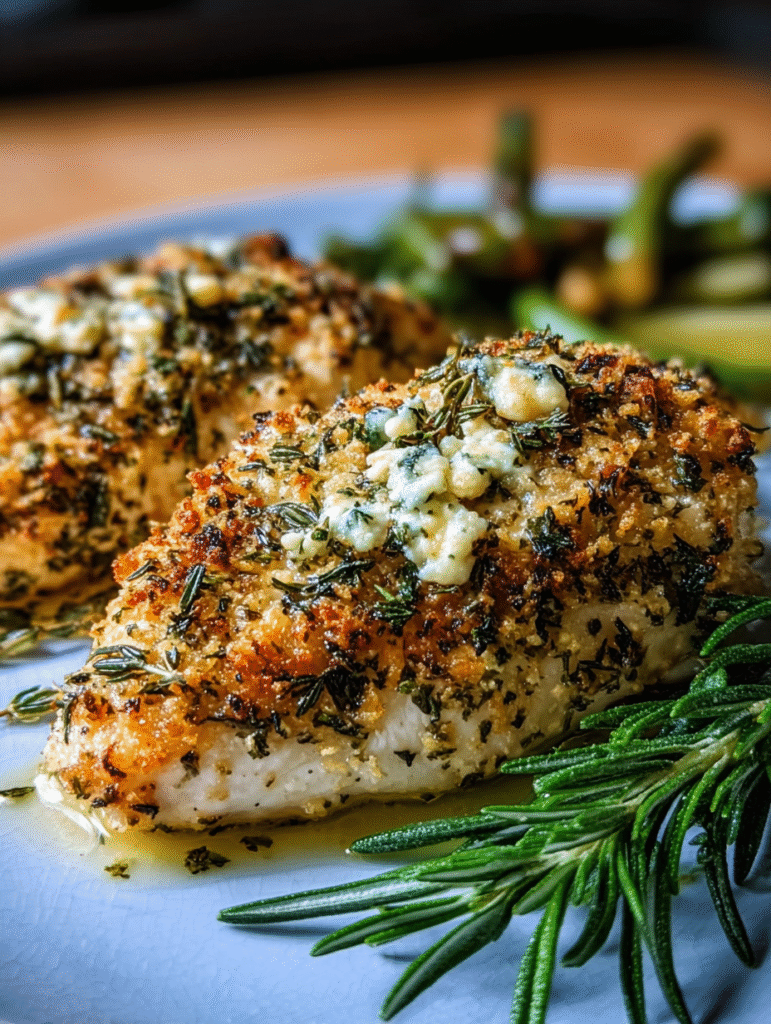 Easy Herb-Crusted Boursin Chicken