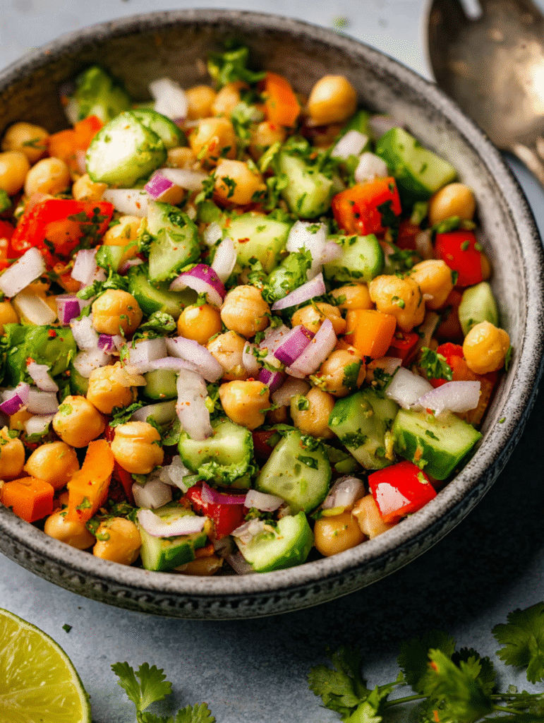 Indian Chickpea Salad