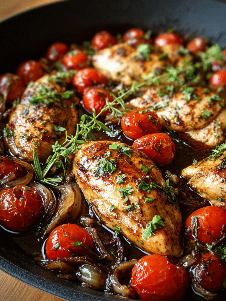 One Pan Balsamic Chicken
