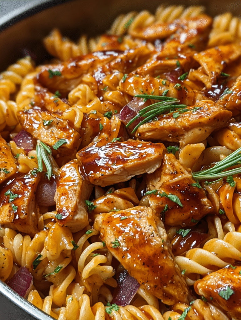 One-Pot Bold Honey Beef Chicken & Pasta