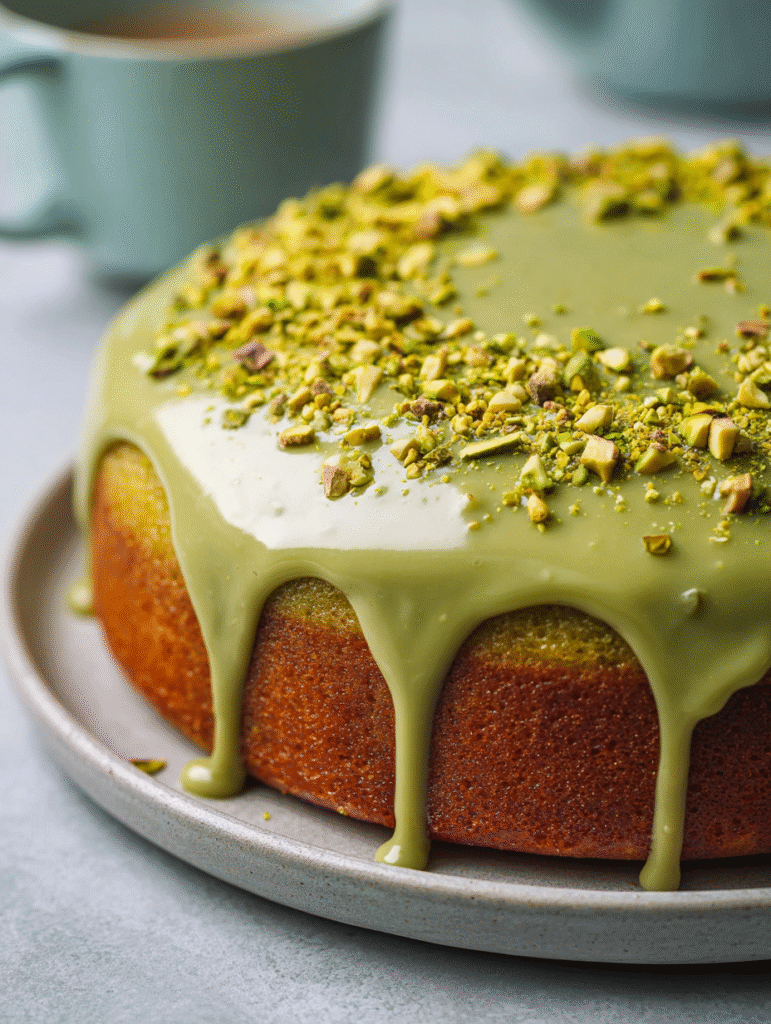 The Best Pistachio Cake Recipe (Moist Fluffy Bakery-Style Dessert)