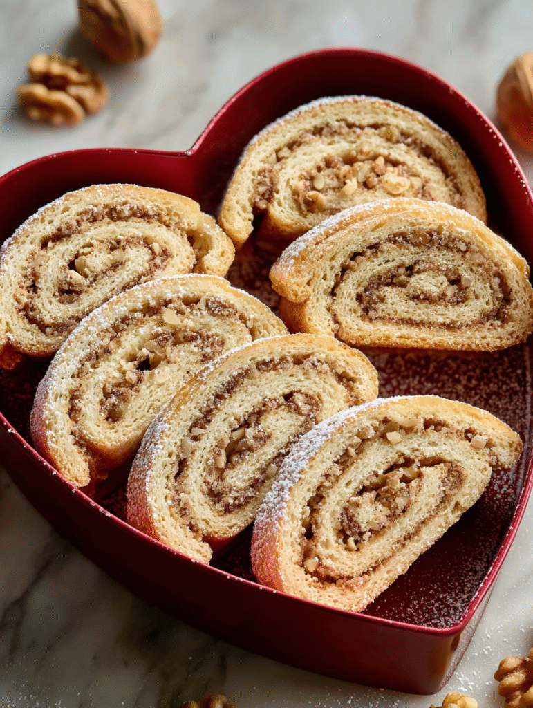 Italian Nut Roll Cookies