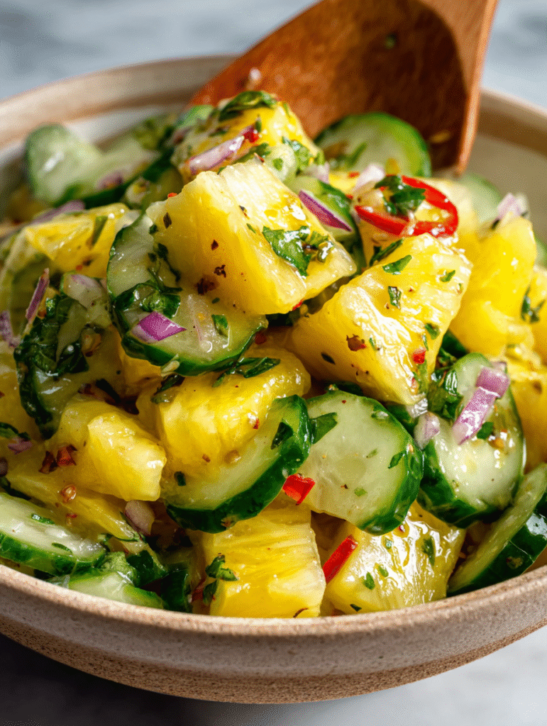 Pineapple Cucumber Salad