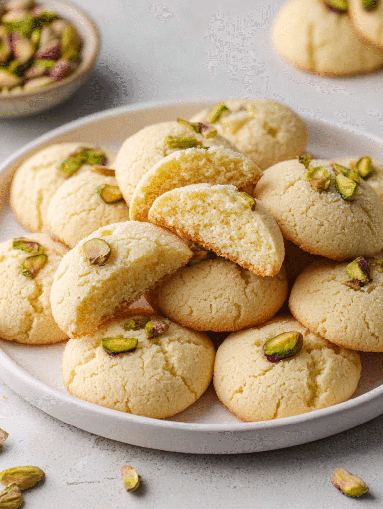 Traditional Ghraybeh (Middle Eastern Shortbread Cookie Recipe)