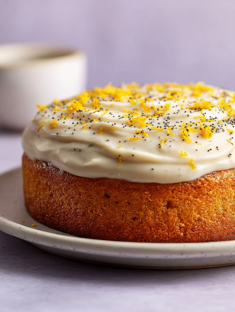 Orange and Poppy Seed Cake (Moist Citrus Flavor Easy Recipe)